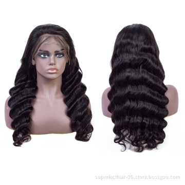 Hot Sale 13x4 Lace Front Human Hair Wigs Pre Plucked Loose Deep Wave Wig With Baby Hair Brazilian Remy 150% Density